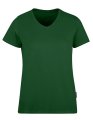 Dames T-shirt V HRM Luxury V-Neck Tees Bottle Green